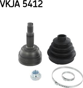 SKF VKJA 5412 - Birləşmə dəsti, ötürücü val furqanavto.az