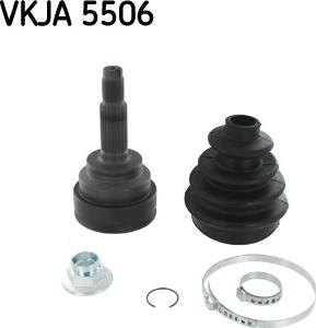 SKF VKJA 5506 - Birləşmə dəsti, ötürücü val furqanavto.az