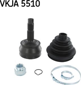 SKF VKJA 5510 - Birləşmə dəsti, ötürücü val furqanavto.az