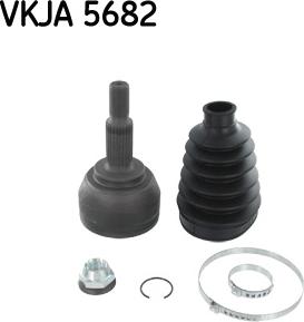 SKF VKJA 5682 - Birləşmə dəsti, ötürücü val furqanavto.az