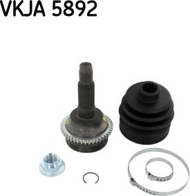 SKF VKJA 5892 - Birləşmə dəsti, ötürücü val furqanavto.az