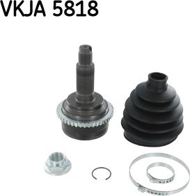 SKF VKJA 5818 - Birləşmə dəsti, ötürücü val furqanavto.az