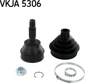 SKF VKJA 5306 - Birləşmə dəsti, ötürücü val furqanavto.az