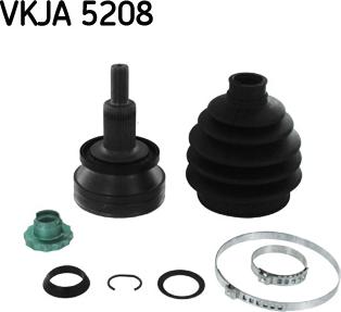 SKF VKJA 5208 - Birləşmə dəsti, ötürücü val furqanavto.az