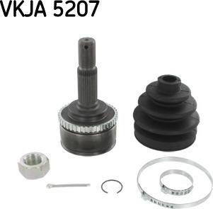 SKF VKJA 5207 - Birləşmə dəsti, ötürücü val furqanavto.az