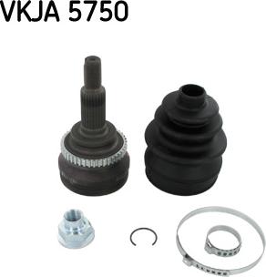 SKF VKJA 5750 - Birləşmə dəsti, ötürücü val furqanavto.az