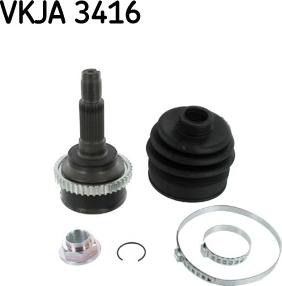 SKF VKJA 3416 - Birləşmə dəsti, ötürücü val furqanavto.az