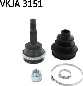 SKF VKJA 3151 - Birləşmə dəsti, ötürücü val furqanavto.az