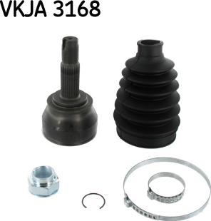 SKF VKJA 3168 - Birləşmə dəsti, ötürücü val furqanavto.az