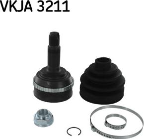 SKF VKJA 3211 - Birləşmə dəsti, ötürücü val furqanavto.az