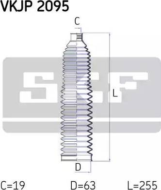 SKF VKJP 2095 - Körük dəsti, sükan furqanavto.az