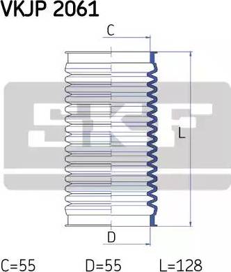 SKF VKJP 2061 - Körük dəsti, sükan furqanavto.az