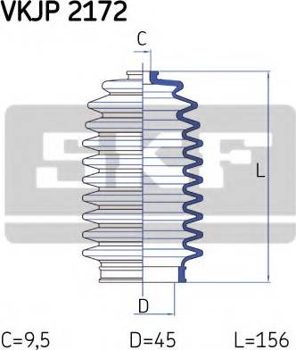 SKF VKJP 2172 - Körük dəsti, sükan furqanavto.az