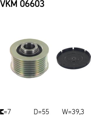 SKF VKM 06603 - Kasnak, alternator, sərbəst dönərli mufta furqanavto.az