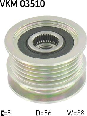 SKF VKM 03510 - Kasnak, alternator, sərbəst dönərli mufta furqanavto.az