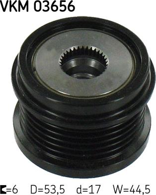 SKF VKM 03656 - Kasnak, alternator, sərbəst dönərli mufta furqanavto.az