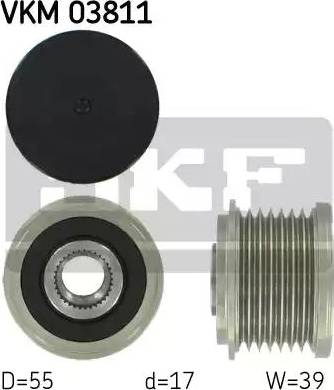 SKF VKM 03811 - Kasnak, alternator, sərbəst dönərli mufta furqanavto.az