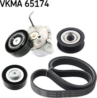 SKF VKMA 65174 - V-yivli kəmər dəsti furqanavto.az