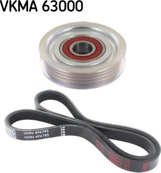SKF VKMA 63000 - V-yivli kəmər dəsti furqanavto.az