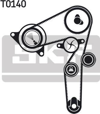 SKF VKMC 02198 - Su Pompası və Vaxt Kəməri Dəsti furqanavto.az