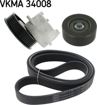 SKF VKMA 34008 - V-yivli kəmər dəsti furqanavto.az
