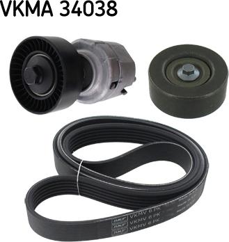 SKF VKMA 34038 - V-yivli kəmər dəsti furqanavto.az