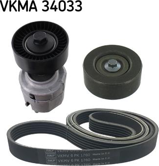 SKF VKMA 34033 - V-yivli kəmər dəsti furqanavto.az