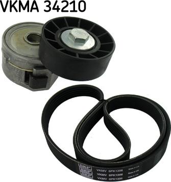 SKF VKMA 34210 - V-yivli kəmər dəsti www.furqanavto.az