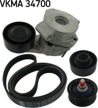 SKF VKMA 34700 - V-yivli kəmər dəsti furqanavto.az