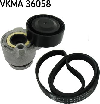 SKF VKMA 36058 - V-yivli kəmər dəsti furqanavto.az