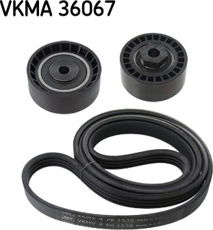 SKF VKMA 36067 - V-yivli kəmər dəsti furqanavto.az