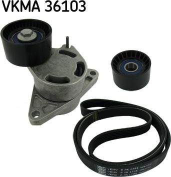 SKF VKMA 36103 - V-yivli kəmər dəsti furqanavto.az