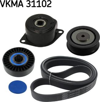 SKF VKMA 31102 - V-yivli kəmər dəsti furqanavto.az