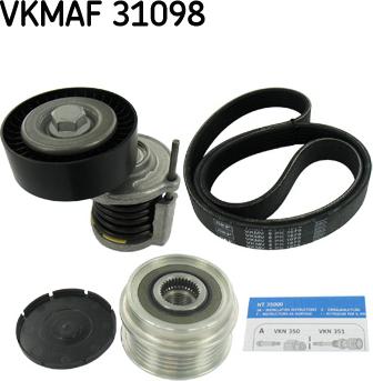 SKF VKMAF 31098 - V-yivli kəmər dəsti furqanavto.az