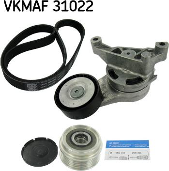 SKF VKMAF 31022 - V-yivli kəmər dəsti furqanavto.az