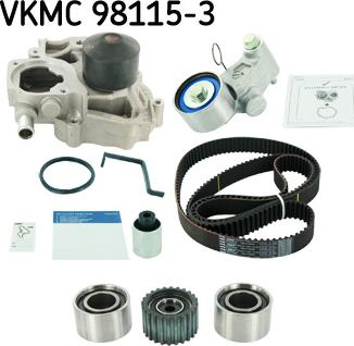 SKF VKMC 98115-3 - Su Pompası və Vaxt Kəməri Dəsti furqanavto.az