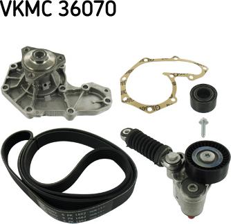 SKF VKMC 36070 - Su nasosu + V-yivli kəmər dəsti furqanavto.az