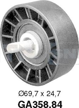 SNR GA358.84 - Yönləndirmə / Bələdçi Kasnağı, v-yivli kəmər furqanavto.az