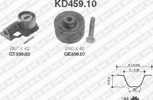 SNR KD459.10 - Vaxt kəməri dəsti furqanavto.az