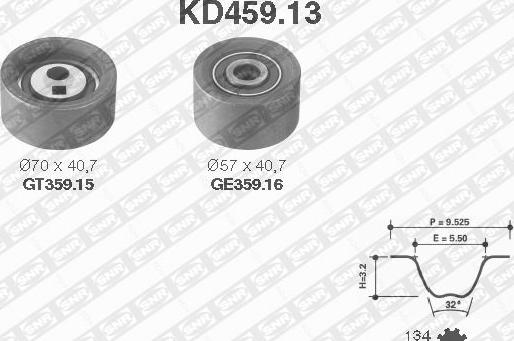 SNR KD459.13 - Vaxt kəməri dəsti furqanavto.az