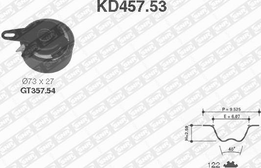 SNR KD457.53 - Vaxt kəməri dəsti furqanavto.az