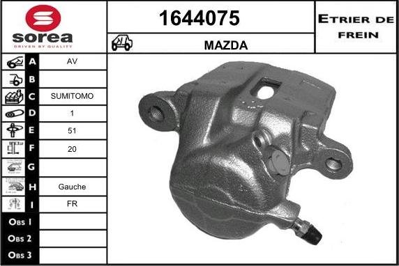 SNRA 1644075 - Əyləc kaliperi furqanavto.az