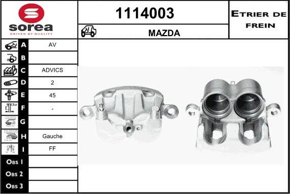 SNRA 1114003 - Əyləc kaliperi furqanavto.az