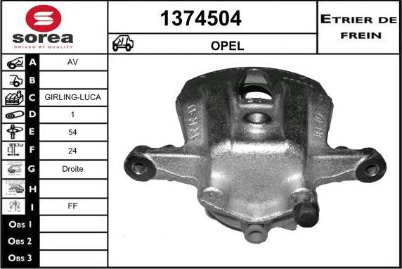 SNRA 1374504 - Əyləc kaliperi furqanavto.az