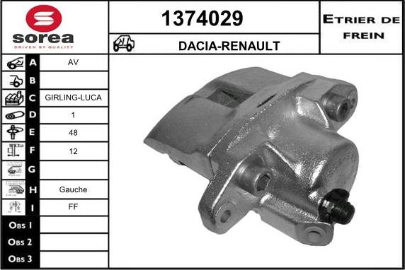 SNRA 1374029 - Əyləc kaliperi furqanavto.az