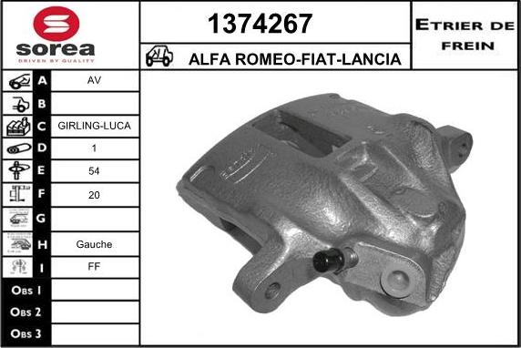 SNRA 1374267 - Əyləc kaliperi furqanavto.az