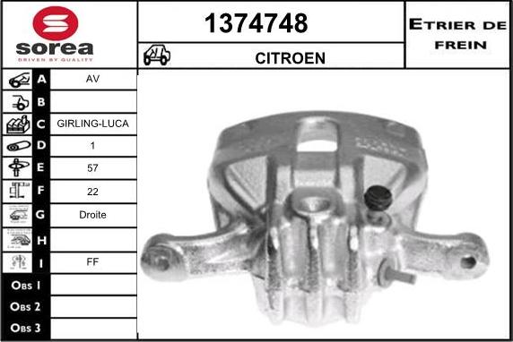 SNRA 1374748 - Əyləc kaliperi furqanavto.az