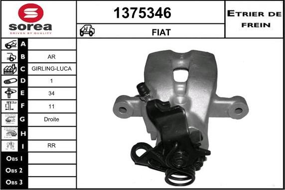 SNRA 1375346 - Əyləc kaliperi furqanavto.az