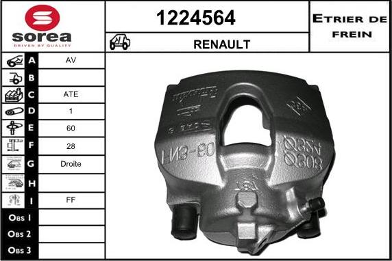 SNRA 1224564 - Əyləc kaliperi furqanavto.az