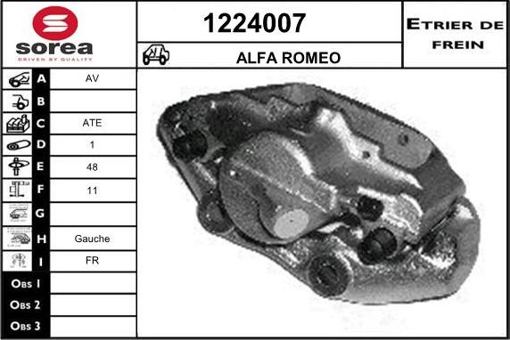 SNRA 1224007 - Əyləc kaliperi furqanavto.az